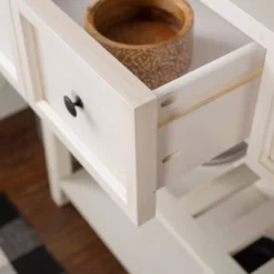 48" Farmhouse Solid Wood 2 Drawer Buffet White - Saracina Home -Dream Home Shop GUEST 674b092e 3435 4204 b7cf 49f755d818b1