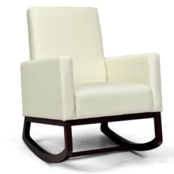 Tangkula 2-in-1 Upholstered Rocking Chair With Wood Leg & Pillow Relax Sofa Chair Light Grey/Beige/Dark Gray -Dream Home Shop GUEST 6aa766b6 318c 488e 80b9 438bf20f6fbf