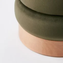 Clarkdale Channel Tufted Ottoman With Wood Base - Threshold™ Designed With Studio McGee -Dream Home Shop GUEST 6b0f47ba dc03 48cc 8a01 bbb99d46752f