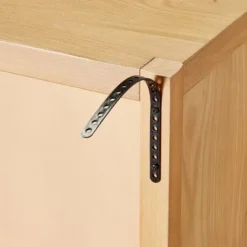 Grooved Wood With Glass 4-Door Sideboard Buffet Cabinet- Natural - Hearth & Hand™ With Magnolia -Dream Home Shop GUEST 6eb6489b 6d0f 4fa6 9362 848bab13e01b