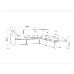 5pc Allandale Modular Sectional Sofa Set - Project 62™ 15 5pc Allandale Modular Sectional Sofa Set - Project 62™ -Dream Home Shop GUEST 6fe5734f a99e 4188 b902 bcc9240740b5