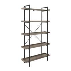 68" 5 Tray Shelf Urban Pipe X Back Bookshelf - Saracina Home -Dream Home Shop GUEST 7546ba45 c02f 4ca7 b12d e99f32bb0573