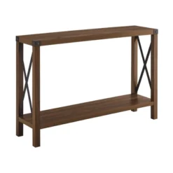 Sophie Rustic Industrial X Frame Entry Table - Saracina Home -Dream Home Shop GUEST 769a81ac 9145 453b 9993 f274c3bd154a