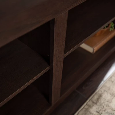 Transitional 4 Cubby Wood Open Storage TV Stand For TVs Up To 65"- Saracina Home 4 Transitional 4 Cubby Wood Open Storage TV Stand For TVs Up To 65"- Saracina Home - Image 2