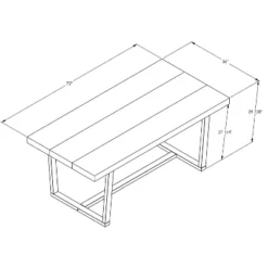 72" Modern Farmhouse Solid Wood Distressed Plank Top Dining Table - Saracina Home -Dream Home Shop GUEST 771a4c0c 29dd 4c84 ae48 88970e06f0cd