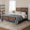Queen Urban Chic Metal And Wood Plank Bed Brown - Saracina Home -Dream Home Shop GUEST 776ab0eb 0275 4999 961b 25c2a213b4fa