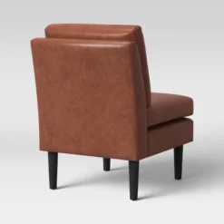 Gelbin Faux Leather Slipper Chair With Wood Legs - Threshold™ 8 Gelbin Faux Leather Slipper Chair With Wood Legs - Threshold™ -Dream Home Shop GUEST 79c6f7f3 f809 4654 bfbb 3f8fdad22532