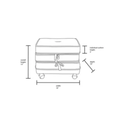 Marin Stackable Pouf With Casters - Opalhouse™ Designed With Jungalow™ -Dream Home Shop GUEST 7b9ecb5e 9626 4b0f abc1 fd2c0a06f868