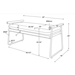 Cushioned Metal & Wood Bench - Cream/Black - Hearth & Hand™ With Magnolia -Dream Home Shop GUEST 7e0edb24 cd83 4489 8c4c a968e3c33a6c