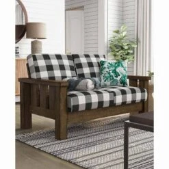 Jovie Gingham Rustic Loveseat - HOMES: Inside + Out -Dream Home Shop GUEST 811faadd dc28 48fc 8c06 09255a27cd4d