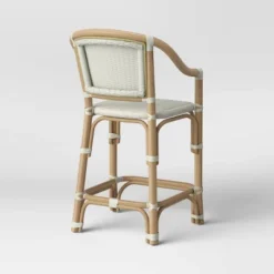 Parksley Rattan And Woven Counter Height Barstool White - Threshold™ -Dream Home Shop GUEST 85a3cbc1 515c 4385 be24 e88f92678a50