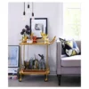 Metal, Wood, And Leather Bar Cart - Gold - Threshold⢠2 Metal, Wood, And Leather Bar Cart - Gold - Threshold⢠-Dream Home Shop GUEST 8794eff1 f37e 40f1 8db5 fcd72f9fc23e