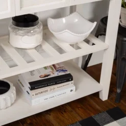 48" Farmhouse Solid Wood 2 Drawer Buffet White - Saracina Home -Dream Home Shop GUEST 8c4baee3 ef46 4d60 ac05 142675e3d3e9