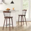 Delway Curved Back Mixed Material Counter Height Barstool Walnut - Threshold™ -Dream Home Shop GUEST 8d5acda5 0082 43c7 bb92 8cea3fd0ee25