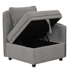 122.8" Minimalist Convertible Modular Sofa, Upholstered Sectional Sofa Couch With 5 Pillows-ModernLuxe -Dream Home Shop GUEST 91e3b404 7796 44c2 a384 ec2063b2ed7a