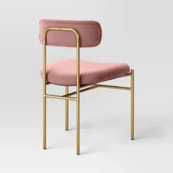 Orion Luxe Dining Chair With Brass Legs Blush Velvet - Threshold™ -Dream Home Shop GUEST 95e896b0 31de 452f 9f0c 7e8bf7ba7238