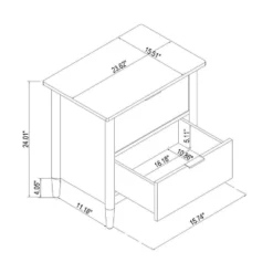 2-Drawer Wood Nightstand - Hearth & Hand™ With Magnolia -Dream Home Shop GUEST 971ccb20 a9d4 45f7 ad1f 49bb4a97cfa2