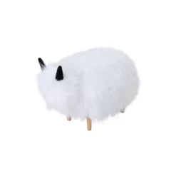 Levi Furry Yak Ottoman - Christopher Knight Home -Dream Home Shop GUEST 97bbea4f 6767 4a25 8bcd 85eb88da3f12