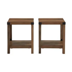 Set Of 2 Sophie Rustic Farmhouse X Frame Side Tables - Saracina Home -Dream Home Shop GUEST 97d1aae4 b5cf 4310 ae80 df5ce5fb7d85