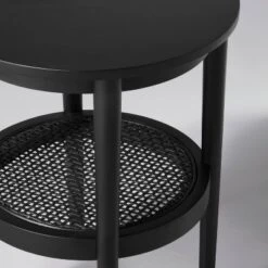 Wood & Cane Round Accent Side Table - Hearth & Hand™ With Magnolia -Dream Home Shop GUEST a287ad8b 1eca 4b89 bea4 098554898f62