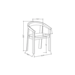 Terra Solid Wood Curved Back Dining Chair - Threshold™ Designed With Studio McGee -Dream Home Shop GUEST a386c950 6b68 47a0 8004 10af9f6b52b5