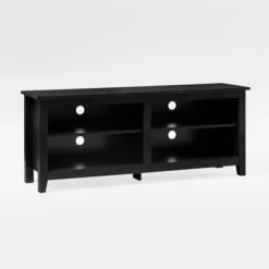 Transitional 4 Cubby Wood Open Storage TV Stand For TVs Up To 65"- Saracina Home 28 Transitional 4 Cubby Wood Open Storage TV Stand For TVs Up To 65"- Saracina Home -Dream Home Shop GUEST a6e3a24c 5f9e 443a b207 9469bc1cee89
