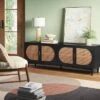 Organic Caned TV Stand For TVs Up To 65" Black - Threshold™ -Dream Home Shop GUEST ab25ee35 f3d9 4468 863a 3b688b325a8b