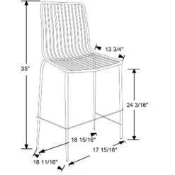 Set Of 2 Sodra Rounded Seat Wire Counter Height Barstool Black - Threshold™ 11 Set Of 2 Sodra Rounded Seat Wire Counter Height Barstool Black - Threshold™ -Dream Home Shop GUEST aba0b7b0 e031 40e5 a117 6b6b5d67048f