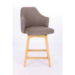 Kinston Swivel Curved Back Upholstered Counter Height Barstool - Threshold™ -Dream Home Shop GUEST ac591056 690f 4419 9a77 7e7acc88ba5d