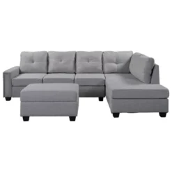 108" Reversible L-Shape Sectional Sofa Couch With Storage Ottoman-ModernLuxe 17 108" Reversible L-Shape Sectional Sofa Couch With Storage Ottoman-ModernLuxe -Dream Home Shop GUEST ad1c856a 1ef9 49cf 8a82 908837822cc2