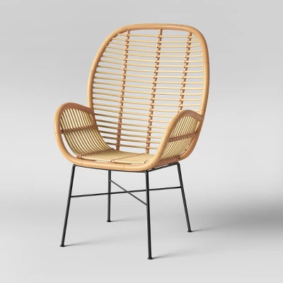Lily Rattan Armchair With Metal Legs - Assembly Required - Opalhouse™ 3 Lily Rattan Armchair With Metal Legs - Assembly Required - Opalhouse™