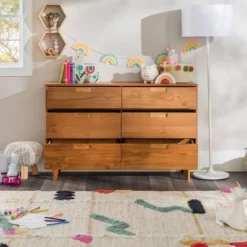Mid-Century Modern Groove Wood 6 Drawer Dresser - Saracina Home 38 Mid-Century Modern Groove Wood 6 Drawer Dresser - Saracina Home -Dream Home Shop GUEST b23f9ced 0f20 4832 b513 915786661b90