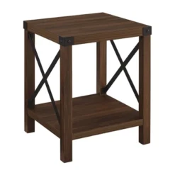 Sophie Rustic Industrial X Frame Side Table - Saracina Home -Dream Home Shop GUEST b38fb952 0582 4a7b a09a bddaae21d7c2