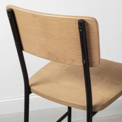 Wood & Steel Counter Stool -Natural/Black - Hearth & Hand™ With Magnolia -Dream Home Shop GUEST b498780f acb6 439a 8075 5ebbe2789791