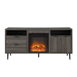Ronan Modern Storage With Electric Fireplace TV Stand For TVs Up To 65" - Saracina Home -Dream Home Shop GUEST b706d540 dab6 4171 93de 408c264fa232