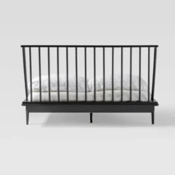 Boho Solid Wood Spindle Platform Bed - Saracina Home -Dream Home Shop GUEST b8d271bd 790c 4a0d a2b2 01db1fc34a9d