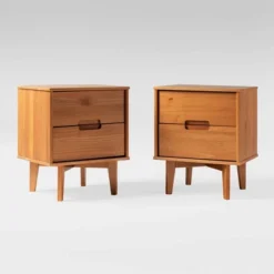 Mid-Century Modern Wood Nightstand - Saracina Home -Dream Home Shop GUEST ba155c5a 2d30 4a7d a041 aa93a2472c72