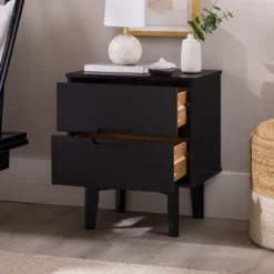 Mid-Century Modern Wood Nightstand - Saracina Home -Dream Home Shop GUEST bb8cd0af 9f2f 4c69 916e ce68660dee05