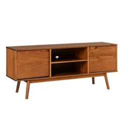 Solid Wood Mid-Century Modern TV Stand For TVs Up To 65" - Saracina Home -Dream Home Shop GUEST bcf10612 ab1c 44cb 835f 7b34eadc967d