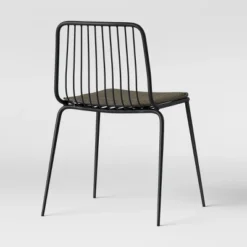 Set Of 2 Sodra Rounded Seat Wire Dining Chair Black - Threshold™ 14 Set Of 2 Sodra Rounded Seat Wire Dining Chair Black - Threshold™ -Dream Home Shop GUEST beee2ef8 8c06 41f9 85cc 368726c46ac7