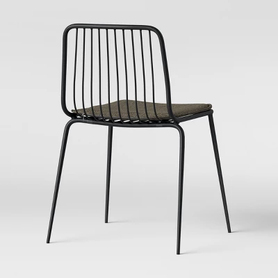 Set Of 2 Sodra Rounded Seat Wire Dining Chair Black - Threshold™ 6 Set Of 2 Sodra Rounded Seat Wire Dining Chair Black - Threshold™ - Image 4