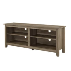 Transitional 4 Cubby Wood Open Storage TV Stand For TVs Up To 65"- Saracina Home 31 Transitional 4 Cubby Wood Open Storage TV Stand For TVs Up To 65"- Saracina Home -Dream Home Shop GUEST c0aba6c0 bbb4 4e90 83a5 3c73b3261eaf