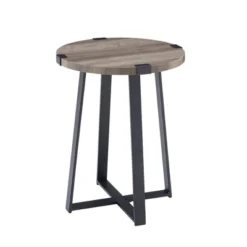 Wrightson Urban Industrial Faux Wrap Leg Round Side Table - Saracina Home 26 Wrightson Urban Industrial Faux Wrap Leg Round Side Table - Saracina Home -Dream Home Shop GUEST c0dad188 2808 4653 a67c 8188c7921417