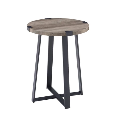 Wrightson Urban Industrial Faux Wrap Leg Round Side Table - Saracina Home 14 Wrightson Urban Industrial Faux Wrap Leg Round Side Table - Saracina Home - Image 12