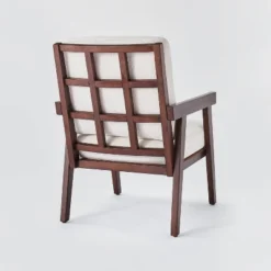 Grantsville Wood Frame Accent Chair With Grid Back - Threshold™ Designed With Studio McGee -Dream Home Shop GUEST c413361e a903 45e3 9f19 7ac166bd22f3