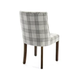 2pk Harman Contemporary Upholstered Plaid Dining Chairs Gray/Light Beige/Brown - Christopher Knight Home -Dream Home Shop GUEST c59b166c df3d 4761 8d46 d228bd9e258f