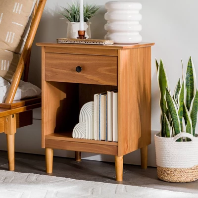 Stiva Classic Mid-Century Modern 1 Drawer Nightstand - Saracina Home 15 Stiva Classic Mid-Century Modern 1 Drawer Nightstand - Saracina Home - Image 13