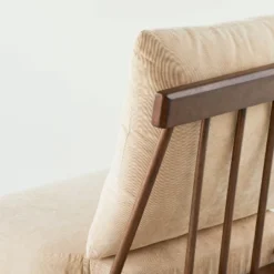 Spindle Back Accent Chair With Cushions Brown/Cream - Hearth & Hand™ With Magnolia -Dream Home Shop GUEST c91797a3 a143 44fc 9bd2 67868f3b3eab