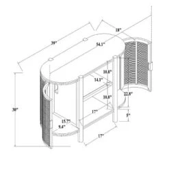 Portola Hills Caned Door Console With Shelves - Threshold™ Designed With Studio McGee -Dream Home Shop GUEST ca010533 3434 4baa 9362 bdbf17be2193