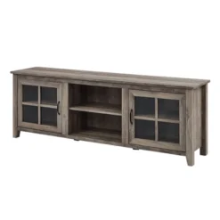 Tasi Glass Door Console TV Stand For TVs Up To 80" - Saracina Home -Dream Home Shop GUEST caef7606 50a3 47c6 974f f70e38412a9c